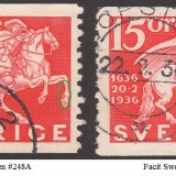 Sweden-Facit-248A--248APII-50p-marked