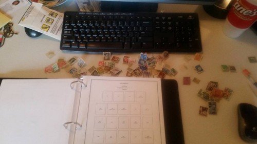 Tonight I removed a bunch of Germany and Japan from an old album.