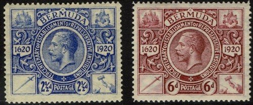 Bermuda, Scott #75 & 78 (1921)
