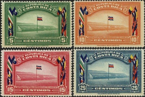 National Stadium. Issued for the Caribbean and Central American Soccer Championship.