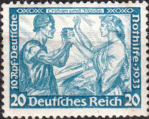 Scene from Richard Wagner's, "Tristan und Isolde."