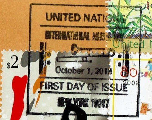 Oct 1, 2018 postmark used on cover actually mailed Mar 9, 2019.