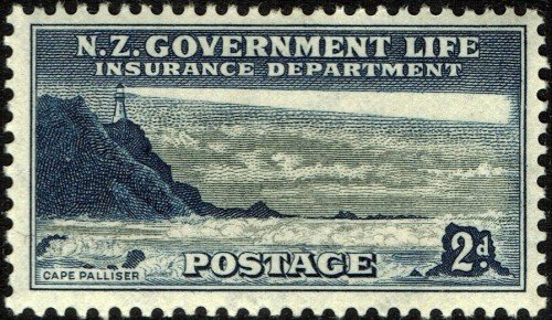 Tamp used by the NZ Government Life Insurance Department for franking of official mail.