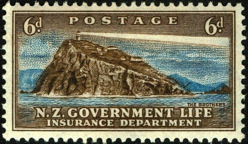 Tamp used by the NZ Government Life Insurance Department for franking of official mail.