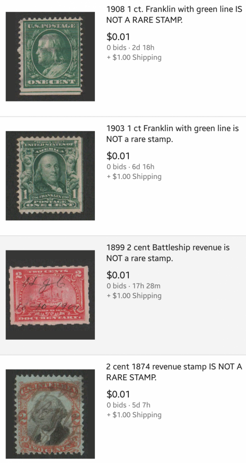 Some not-rare stamps.