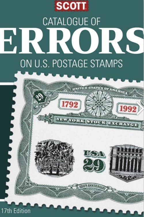 Scott Catalog of US Error Stamps