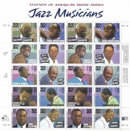 Jazz Musicians. Scott Nr 2992a (1995)