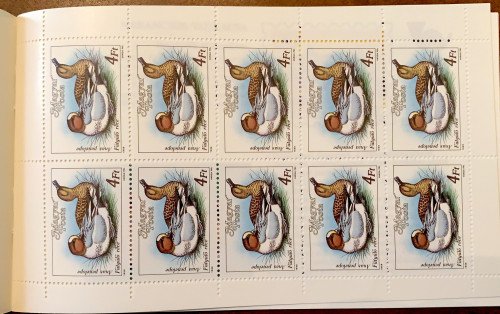 (6) Hungary, Scott Nr 3138a (1988) Prestige Booklet Stamp Pane 1