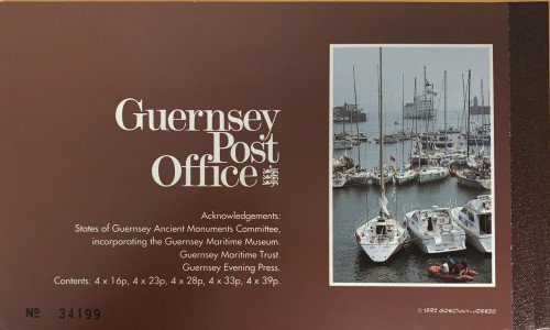 Guernsey, Scott Nr 502a (1992) Prestige Booklet Back Cover