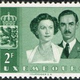 1953-Luxembourg-2Fr-Royal-Wedding