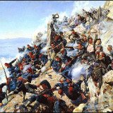 Eagles-Nest-Battle-Scene-Painting-Alexey-Popov-1893